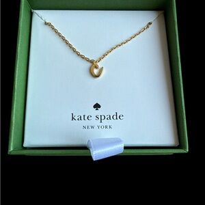 Kate Spade Gold “C” Pendant Necklace
